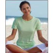 Embroidered LAT Ladies Scoop Neck Colored T-shirt 7
