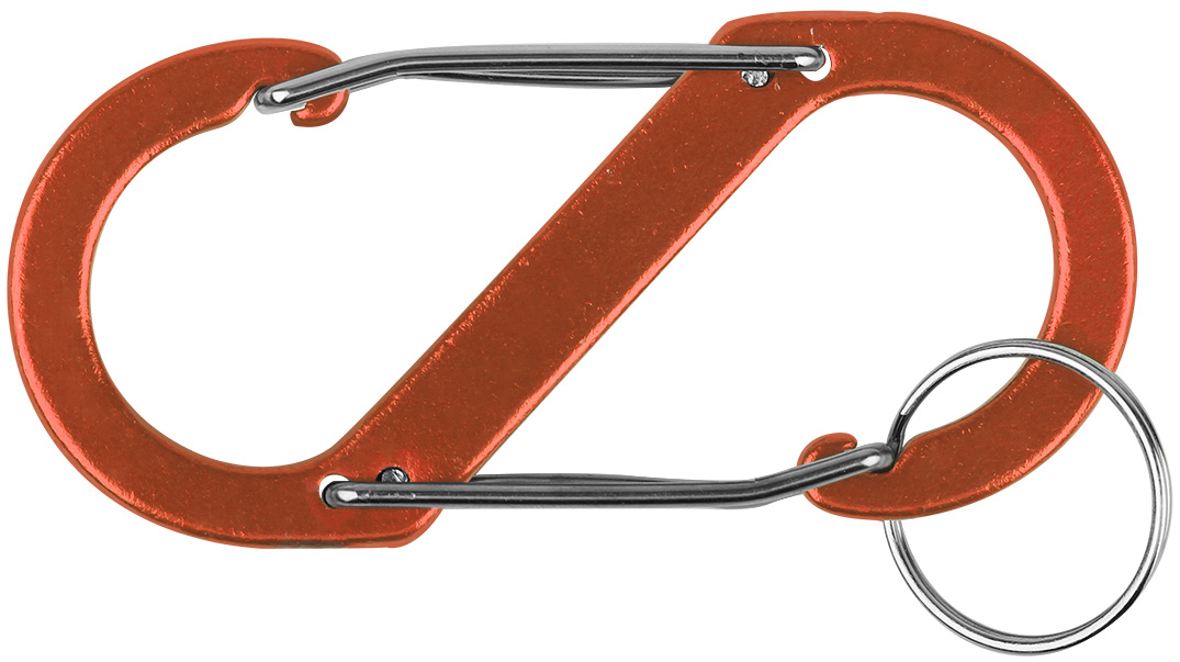 S Shaped Carabiner with Key Ring 4
