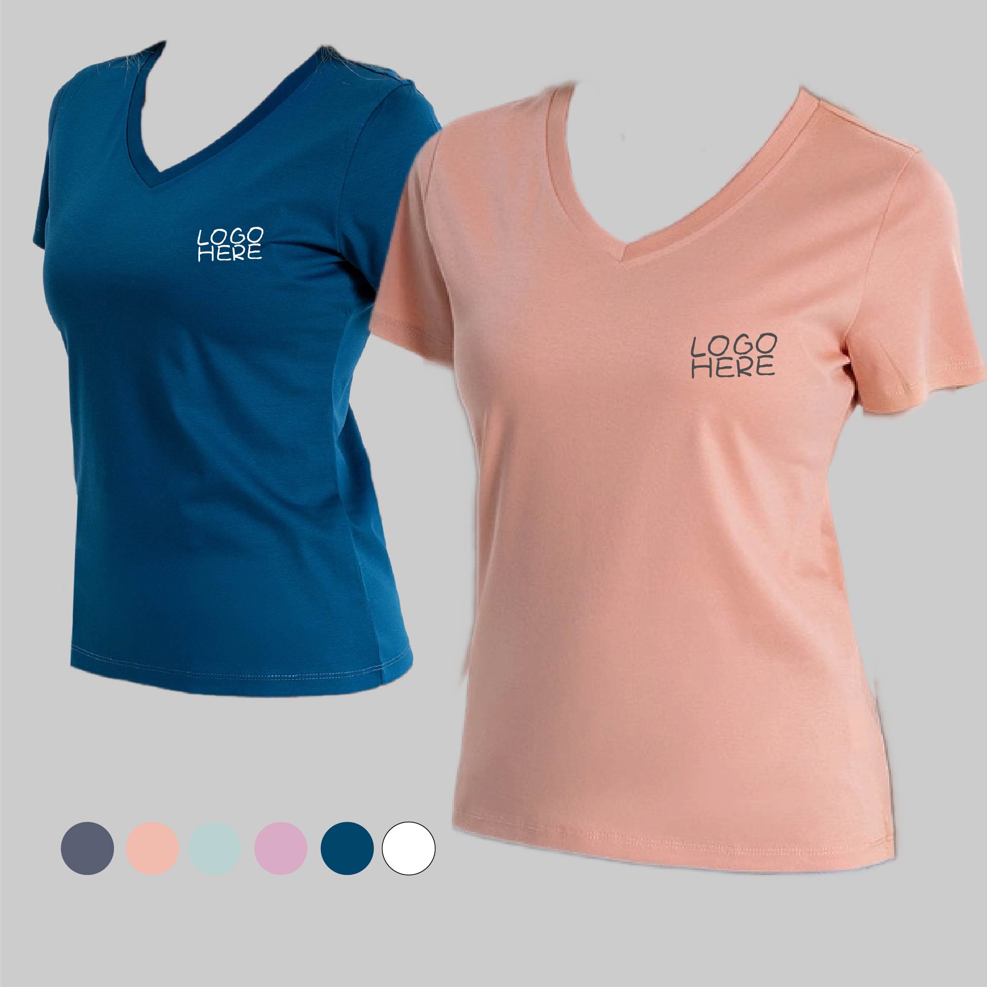 Fit Short Sleeve V-Neck T-Shirt 1