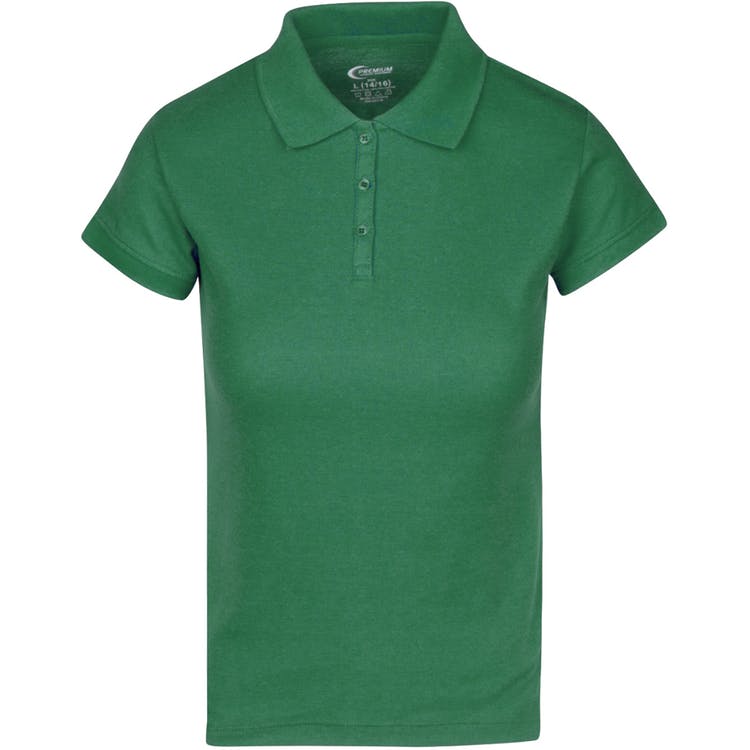 Juniors' Polo Uniform Shirts - Hunter Green Size Medium 2