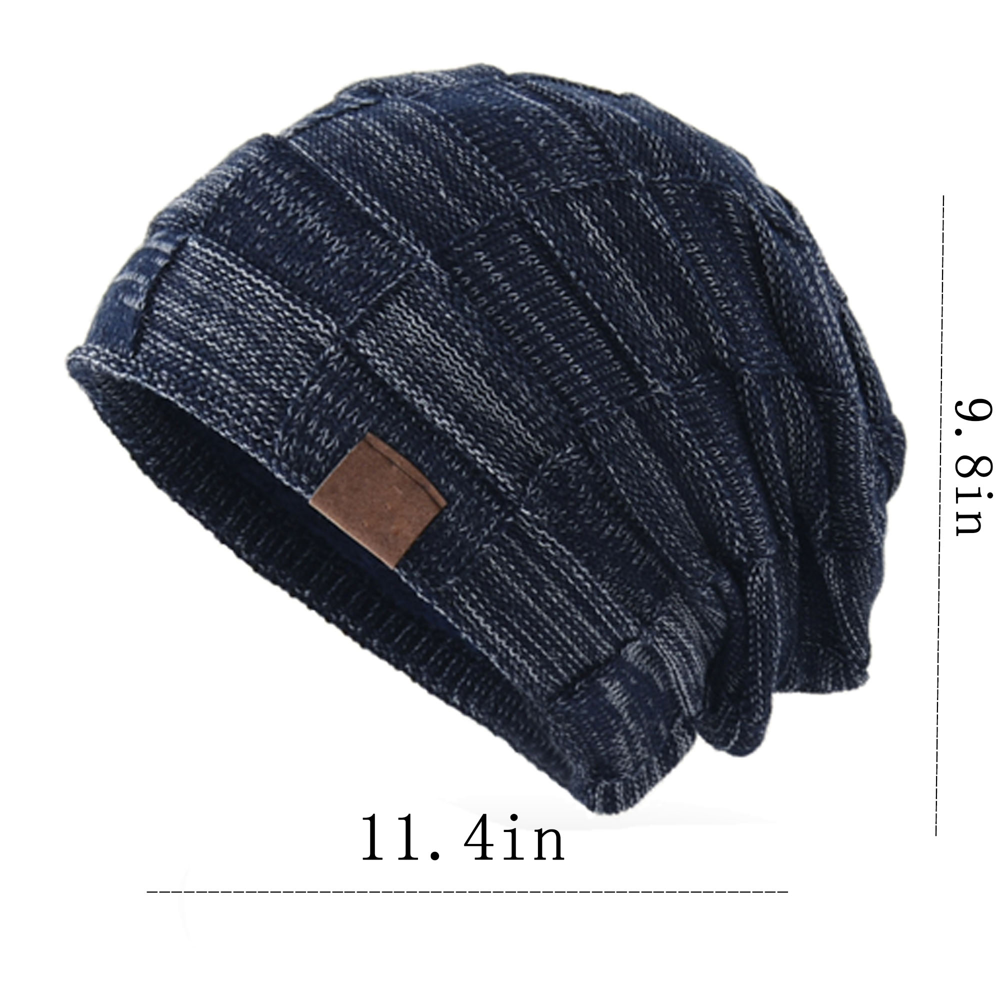 Acrylic Warm And Stylish Knitted Slouchy Beanie For Winter 3