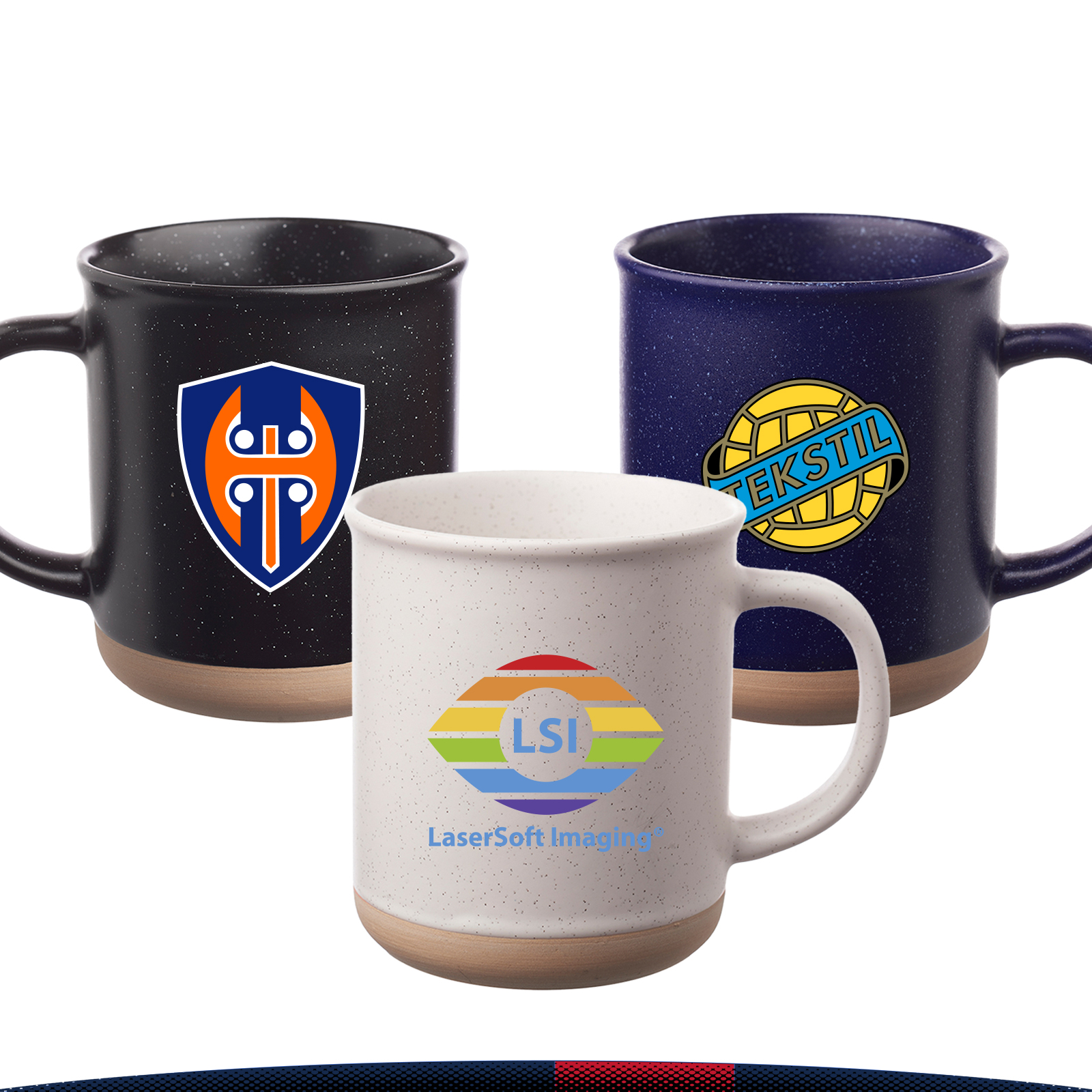 13.5 oz. Speckled Ceramic Mugs 1