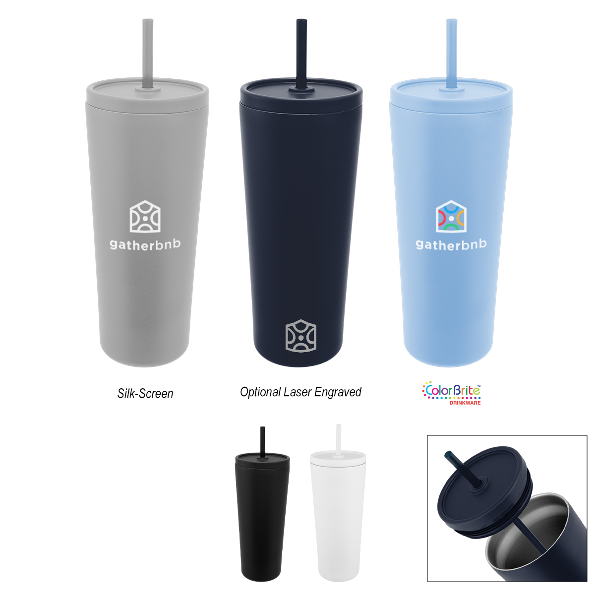 24 Oz. Brooklyn Recycled Stainless Steel Tumbler 22