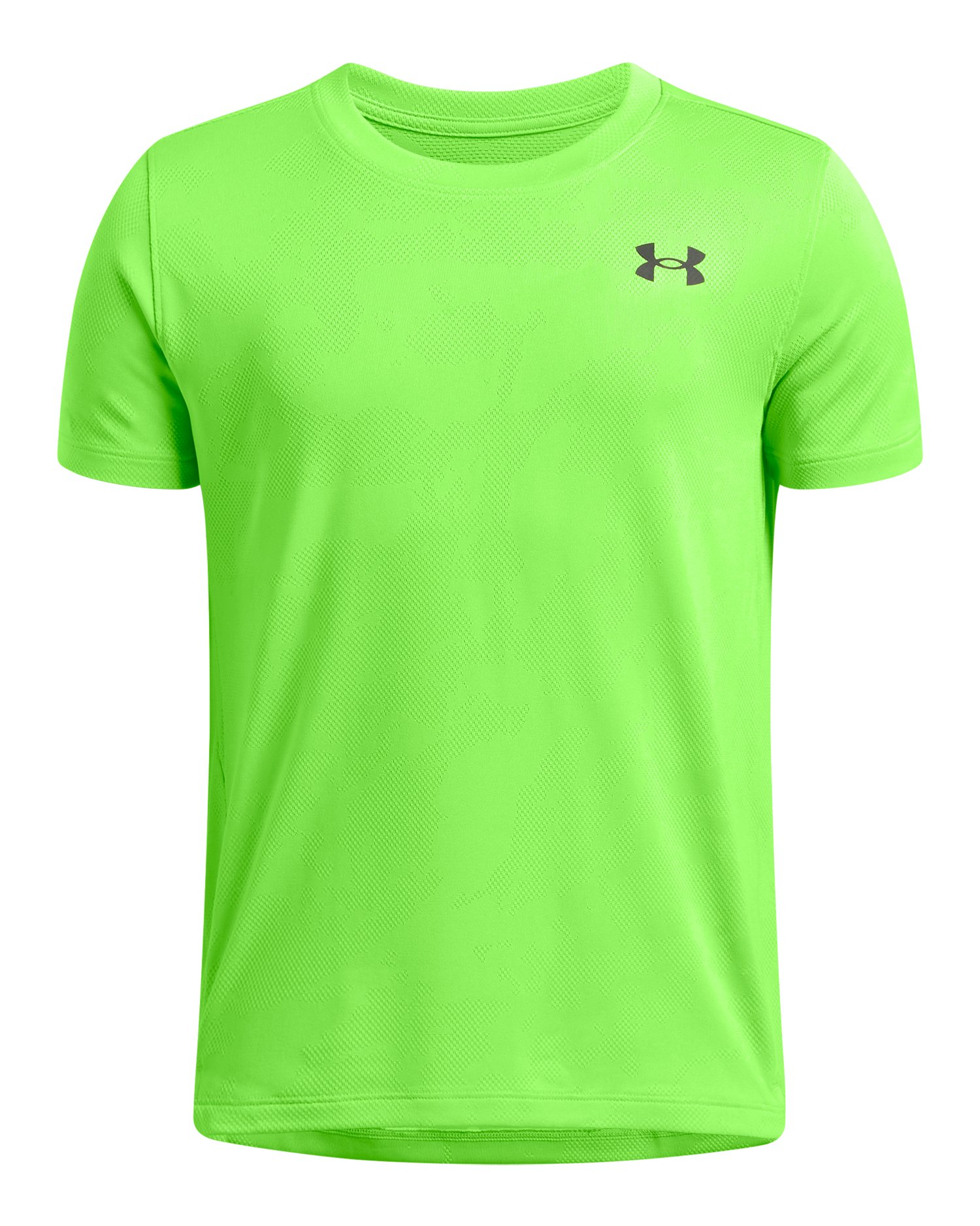 UA Tech Vent Jacquard Boys' Short Sleeve 4
