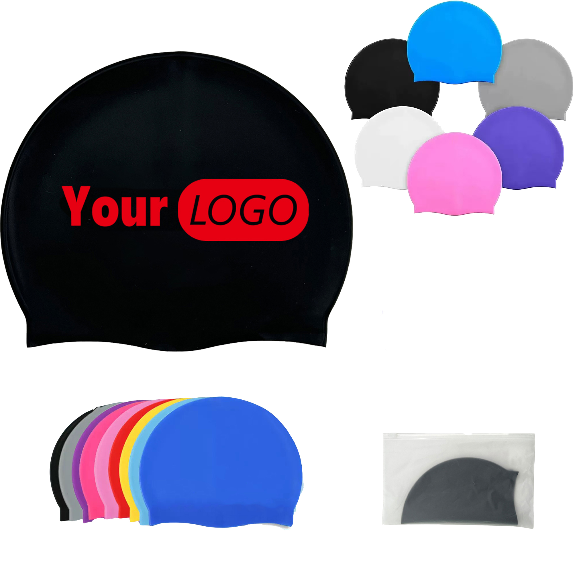 High Elasticity Silicone Swim Cap 4
