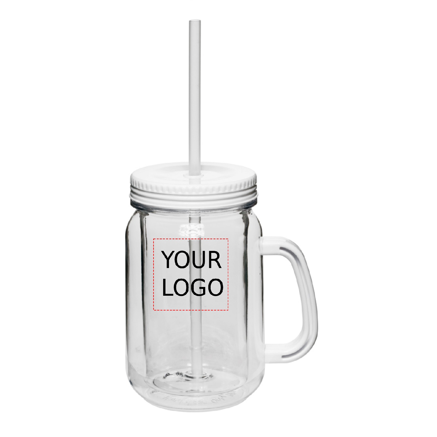 Double Wall Insulation Mason Jar with Handle, 17 oz. 5