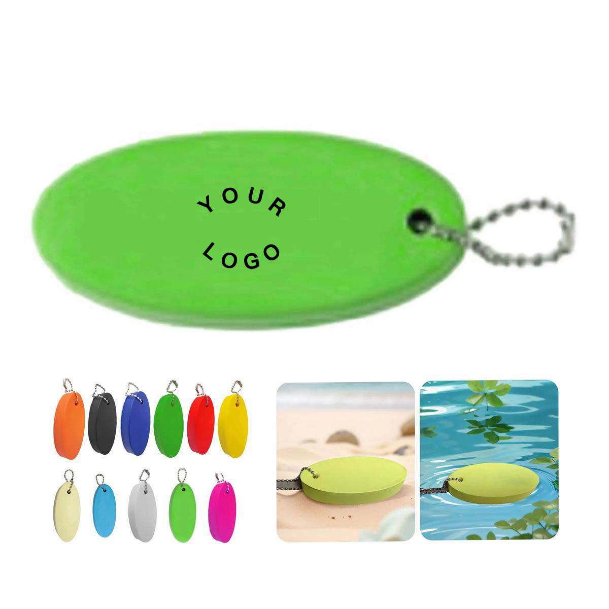 Lightweight PU Floating Keychain for Water Use 12