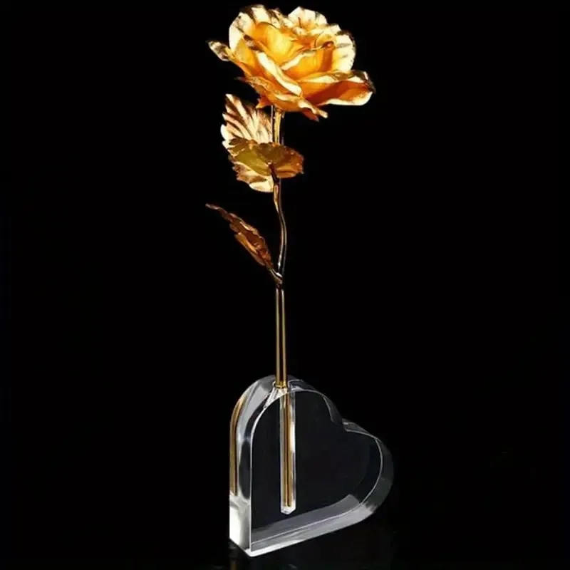 Acrylic Heart Shape Bud Vase 4
