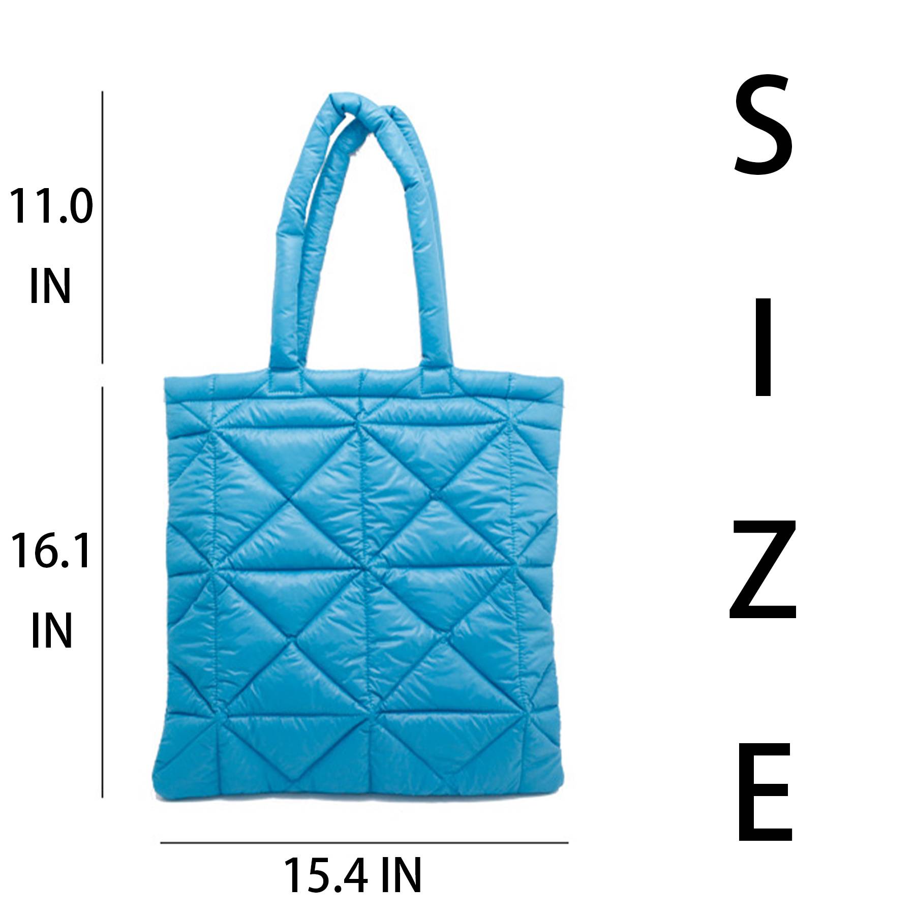 Nylon Simple puff down tote bag 8