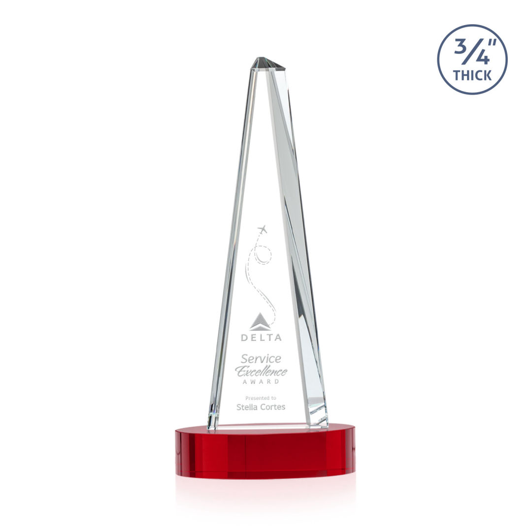 Majestic Tower Award on Alberton Base - Red 9