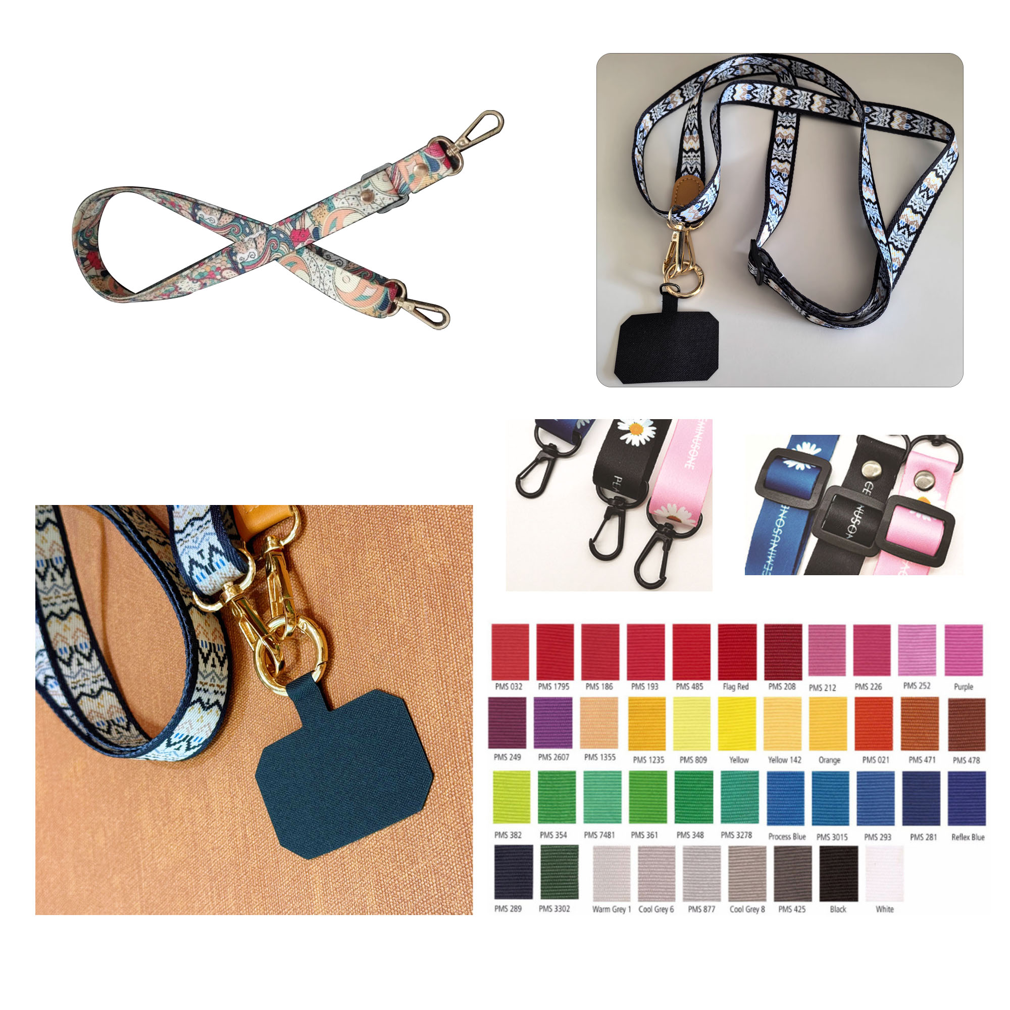 MOQ500 Heat Transfer Full-Color Mobile Phone Lanyard 4