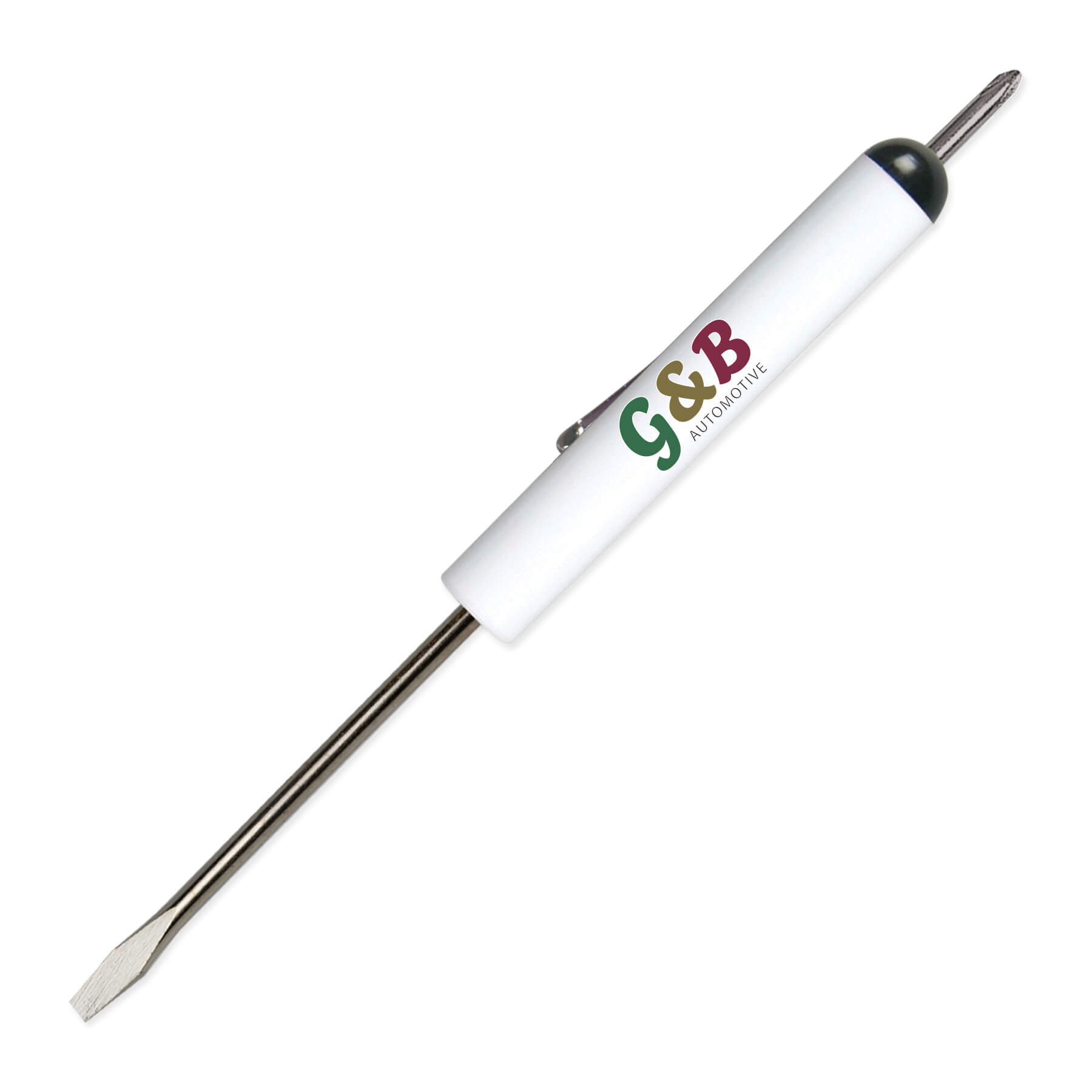 Pocket Screwdriver 1/8" Flat Tip Blade + #0 Phillips Top 21