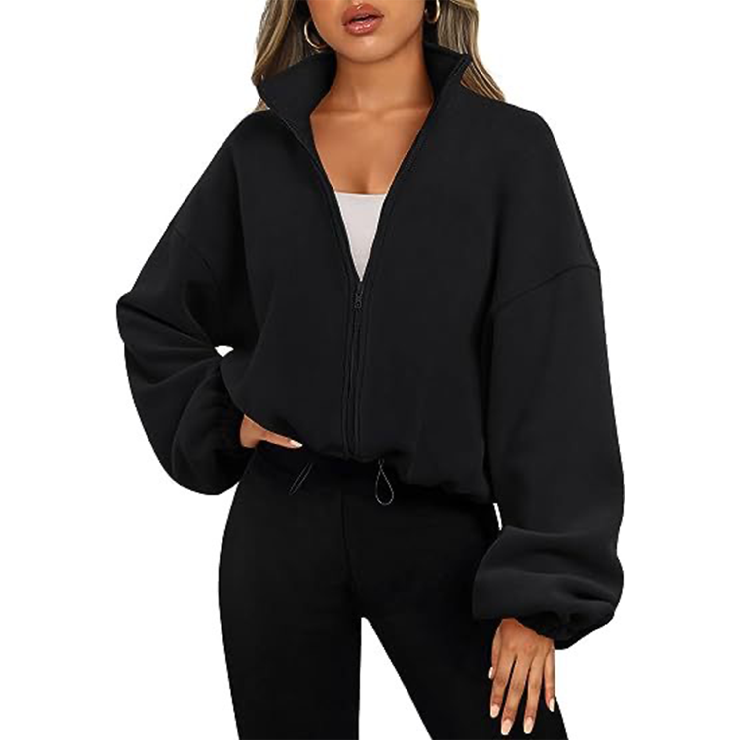 Zip Up Hoodies Oversized Long Sleeve Sweatshirts 3