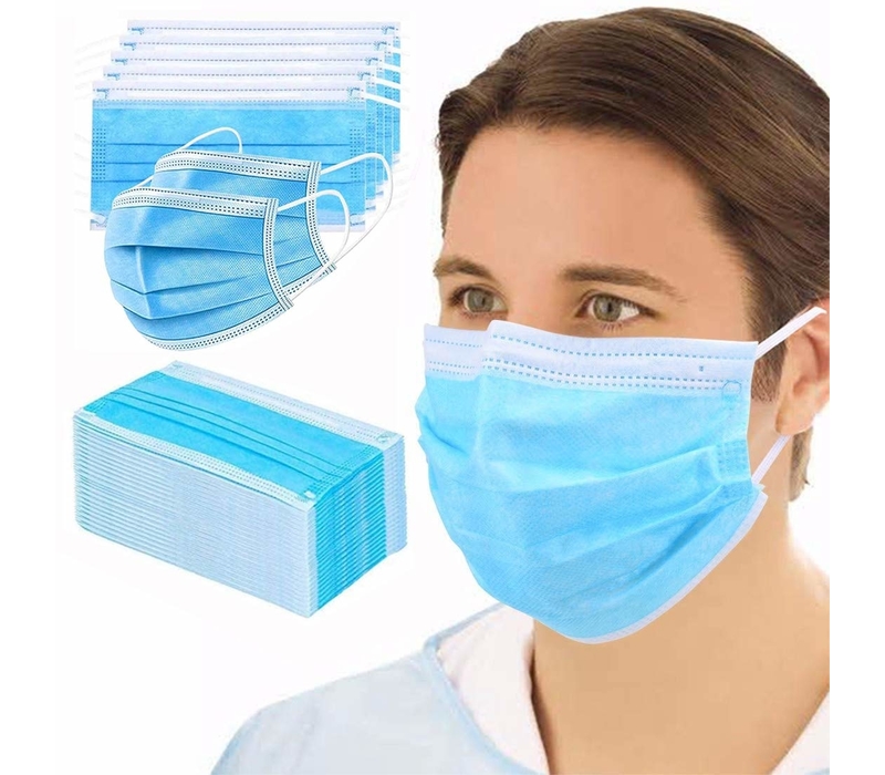3-ply Disposable Face Mask, 50s 1