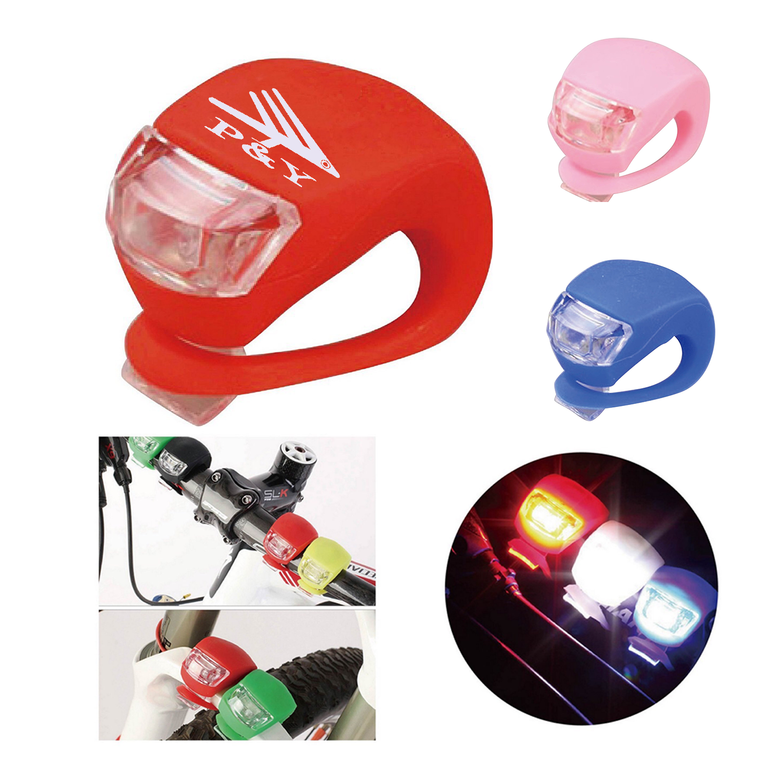 Mini Waterproof Silicone Bike Light for Night Riding 1