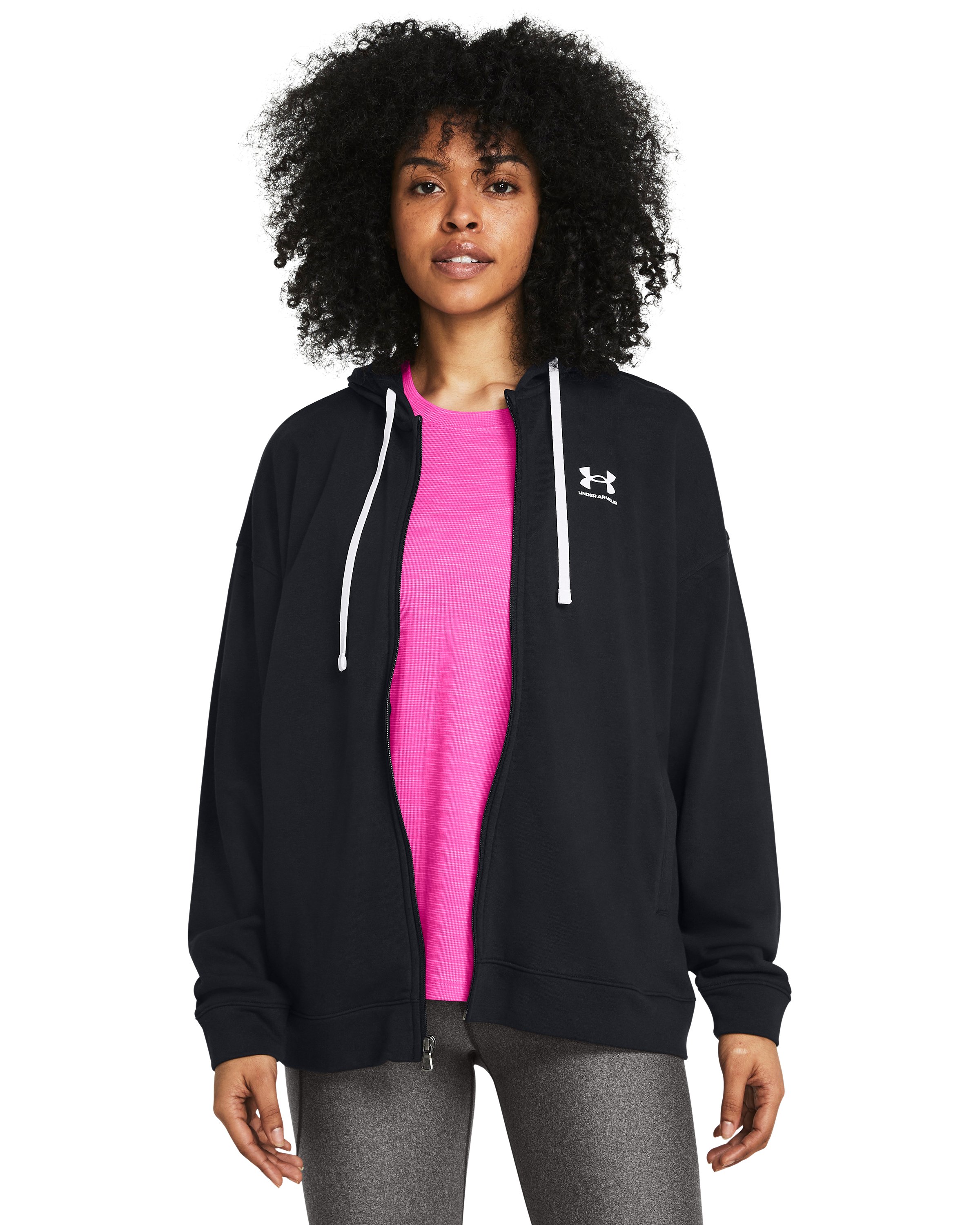 UA Rival Terry Women's Oversized Full-Zip Hoodie 4