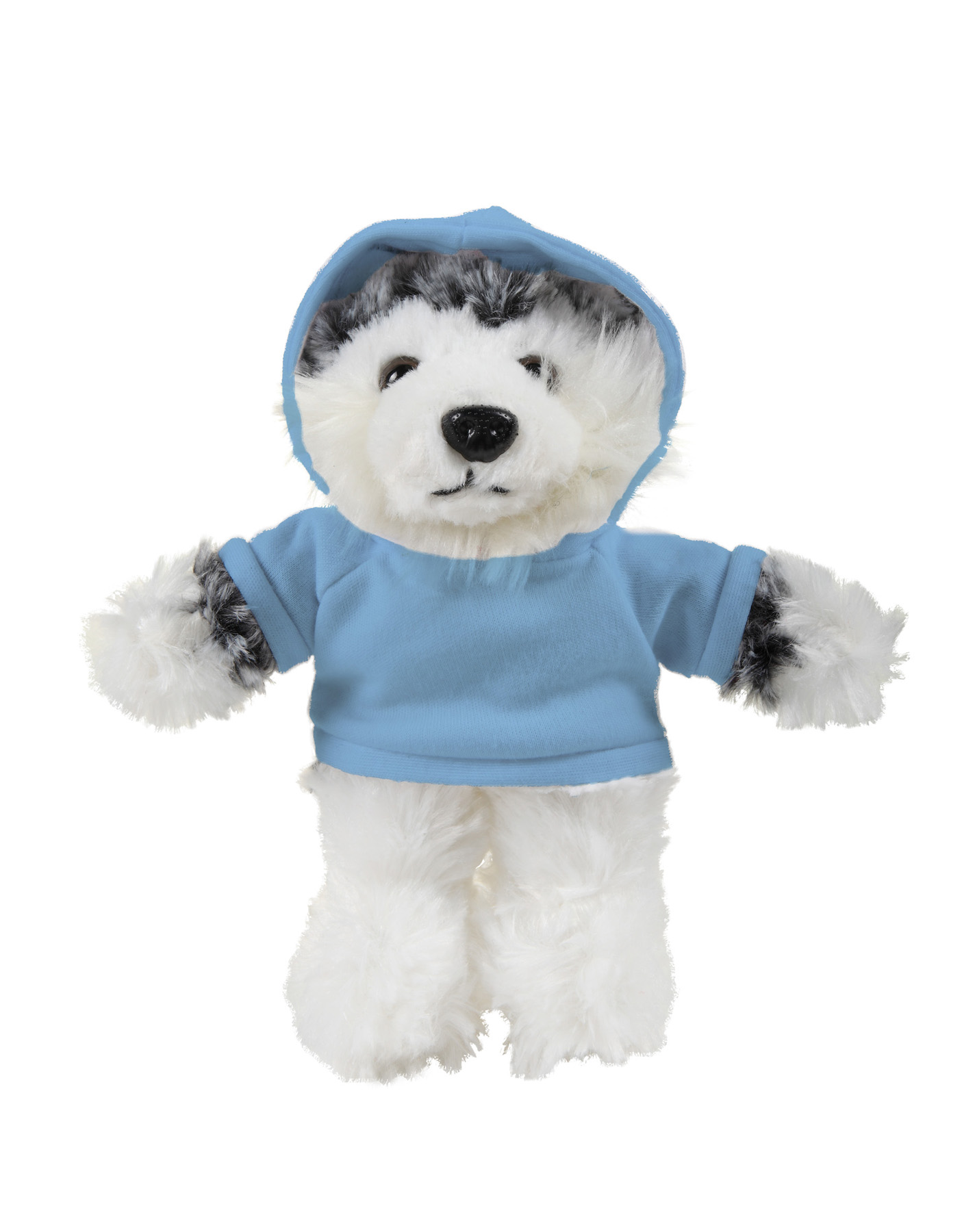 soft plush Husky with hoodie