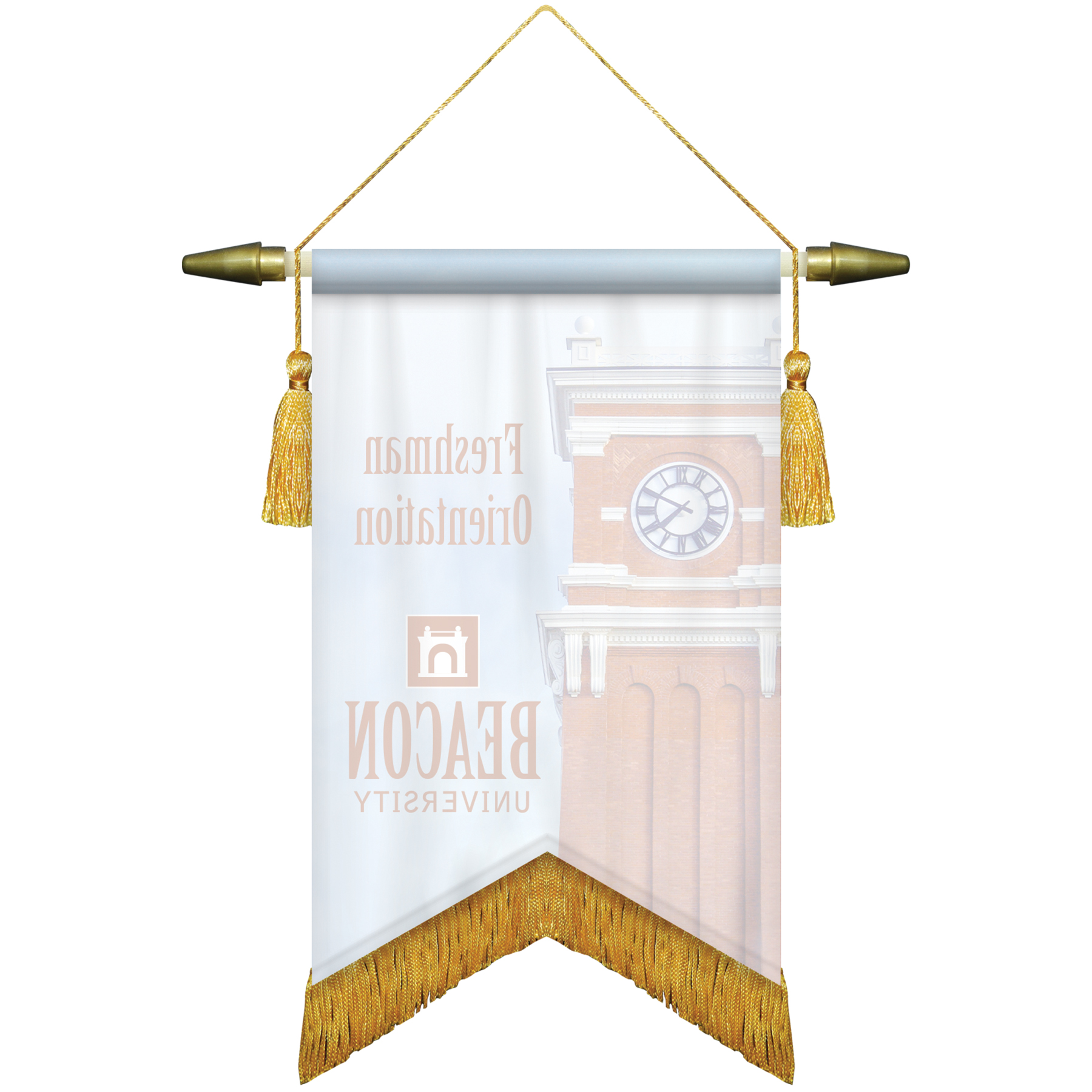 7" x 10" Podium Banner, Angle Cut / with Fringe 2