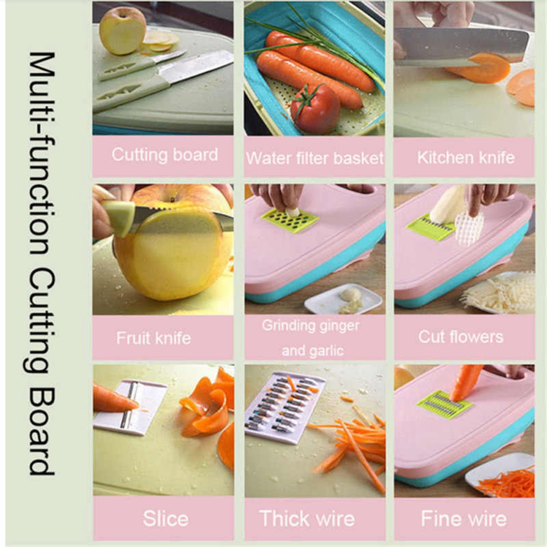 9-in-1 Multi Functional Cutting Board 3