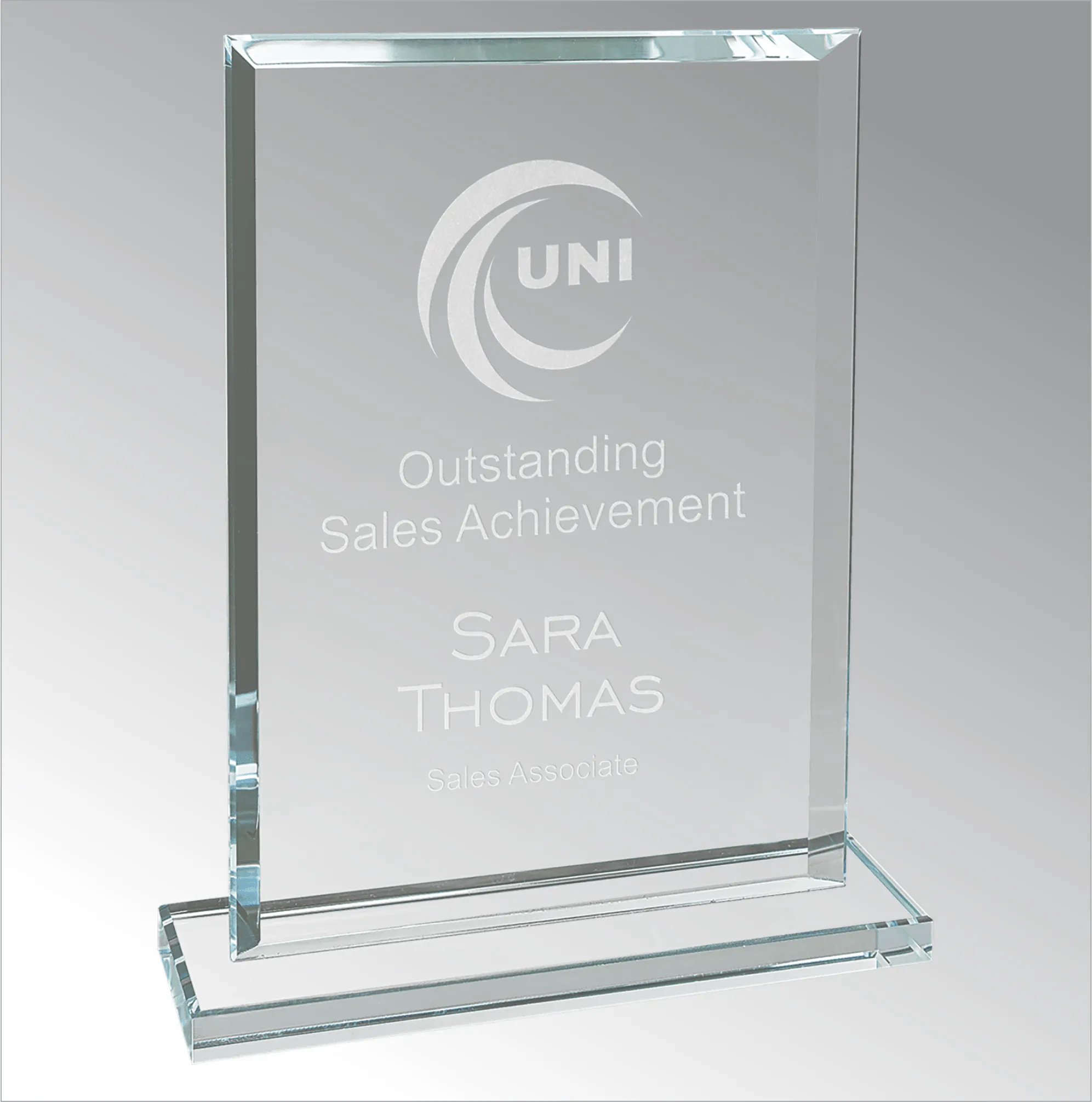 Rectangle Clear Glass Award 11