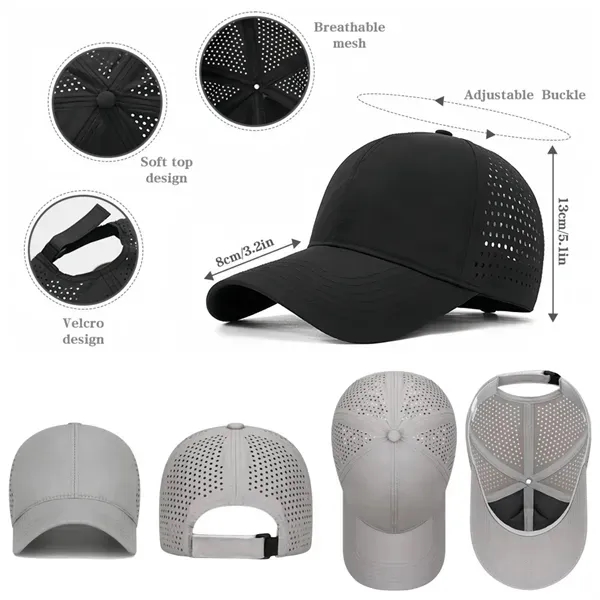 Quick-Dry Mesh Baseball Cap with Lightweight Sport Hat 11