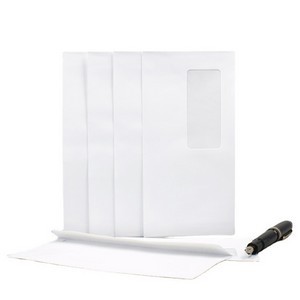 White Windowed Paper Envelope 7