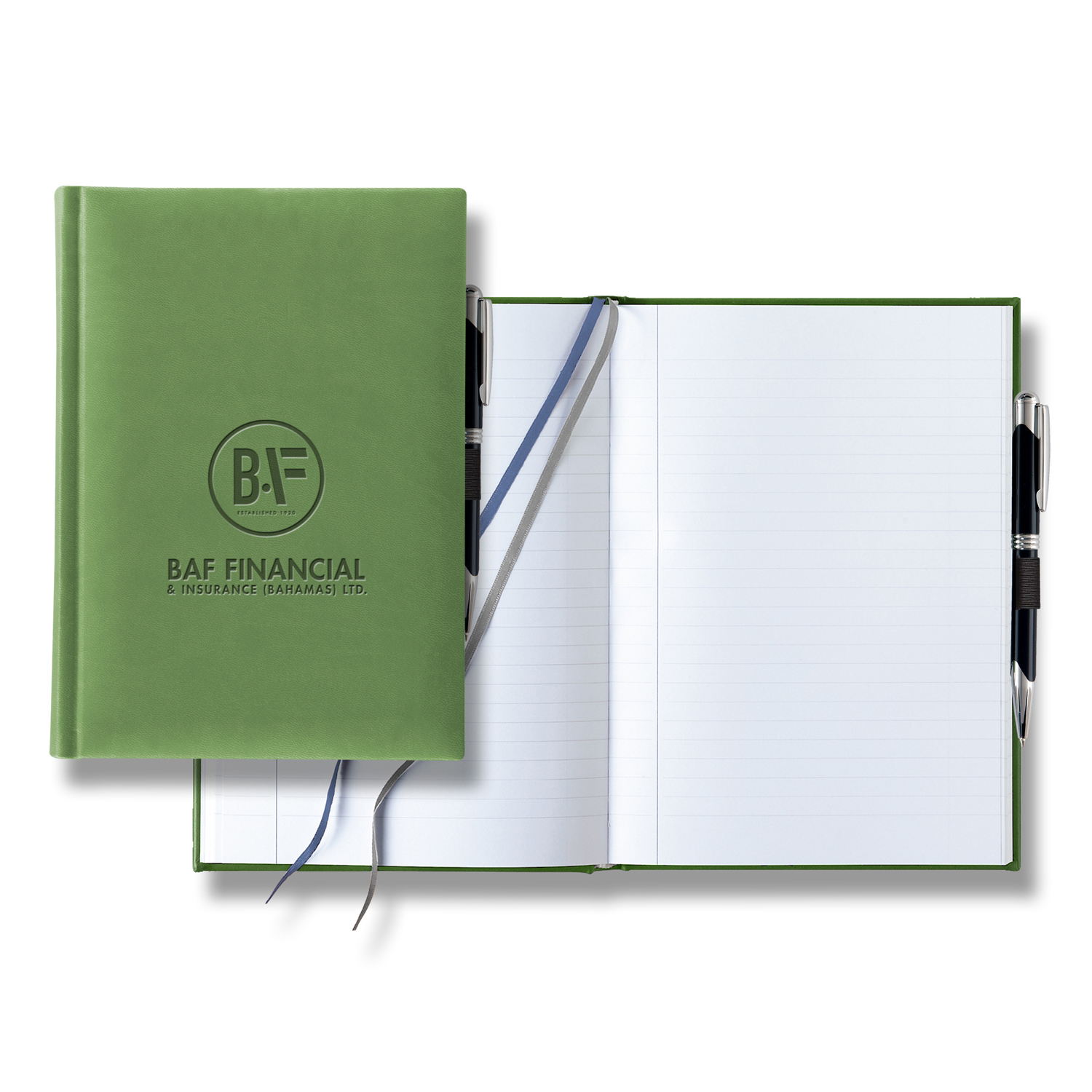 Castelli Tucson  Grande Lined White Page Journal with Pen & Loop 24