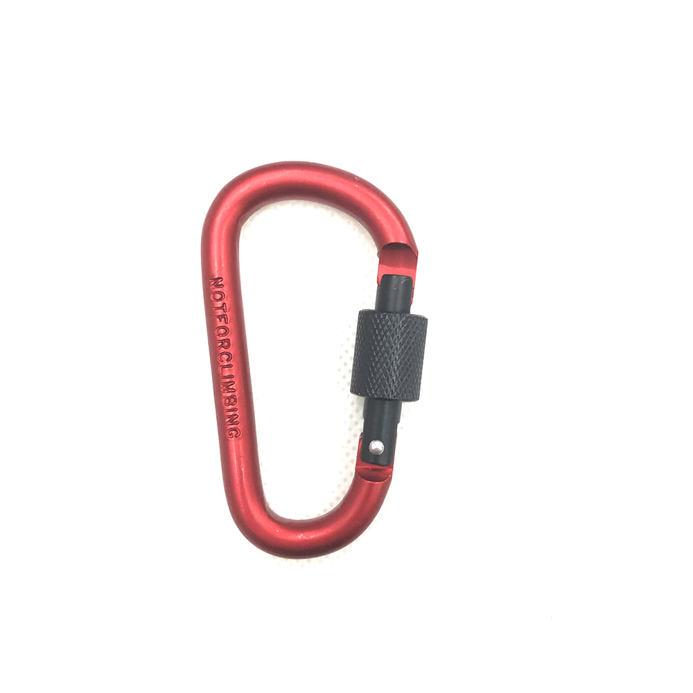 #8 D-shaped 24g high quality frosted carabiner backpack hook 3