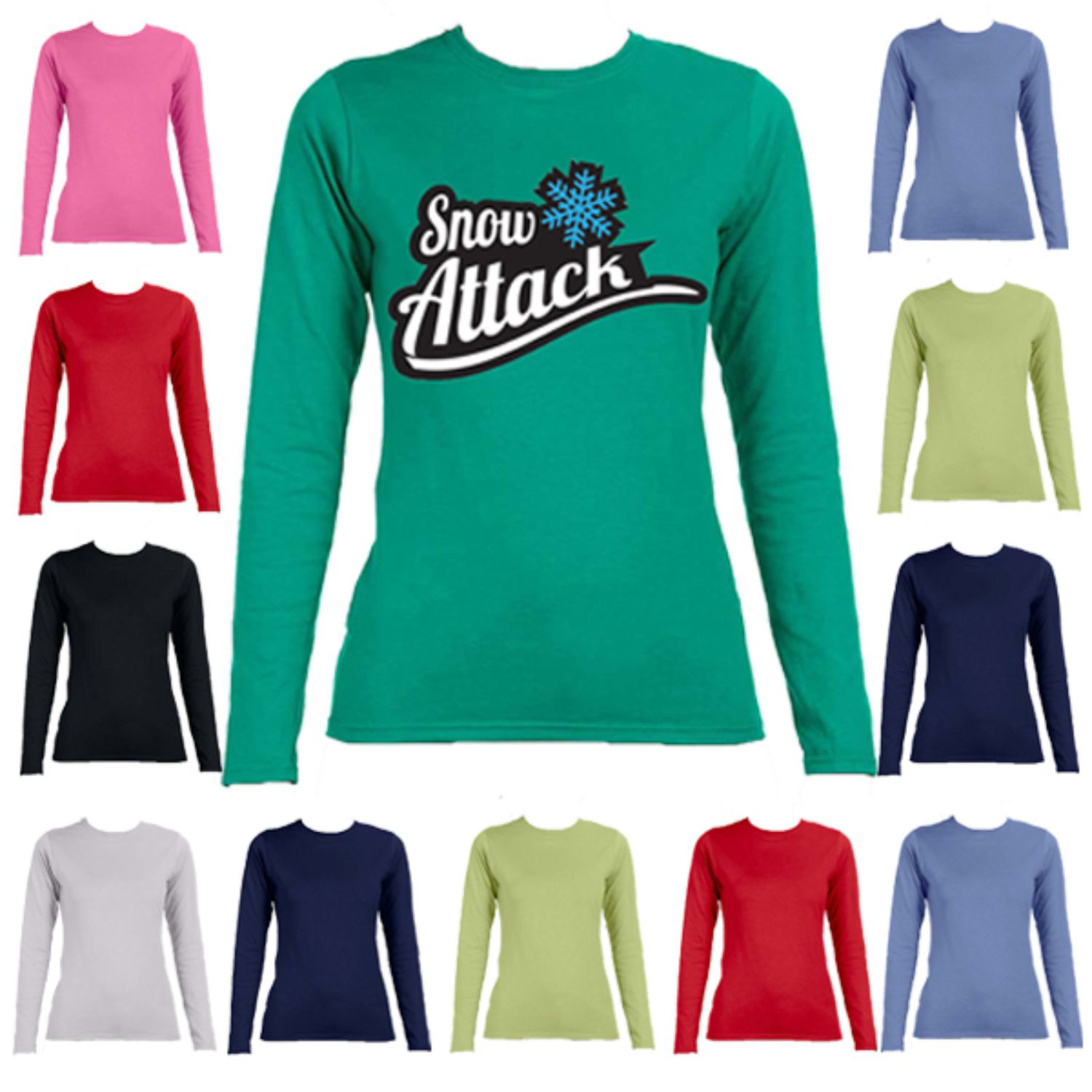 Youth Long Sleeve Winter Full Sleeve T-Shirt 4.5 oz Girls 2