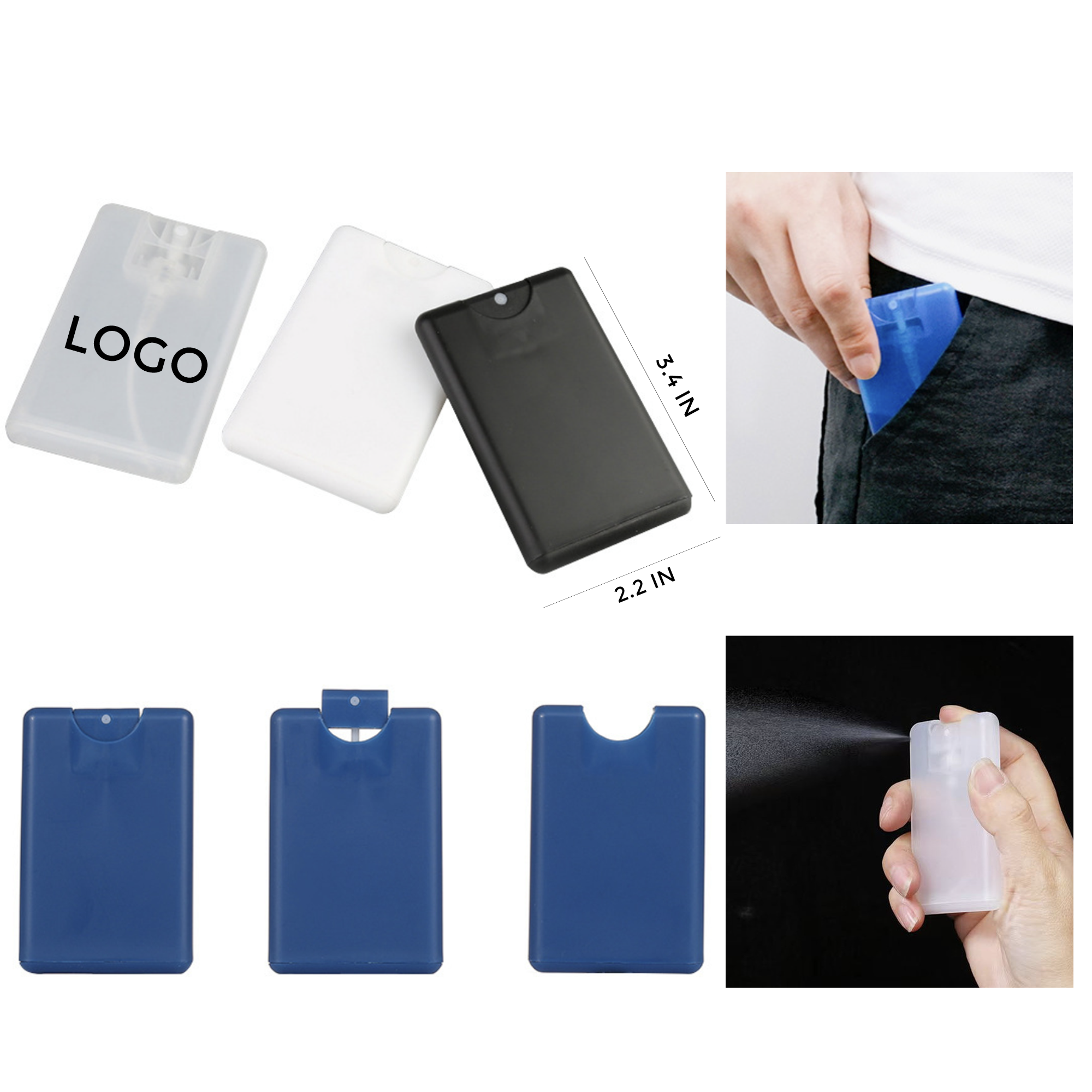 Mini Credit Crad Hand Sanitizer Spray 3