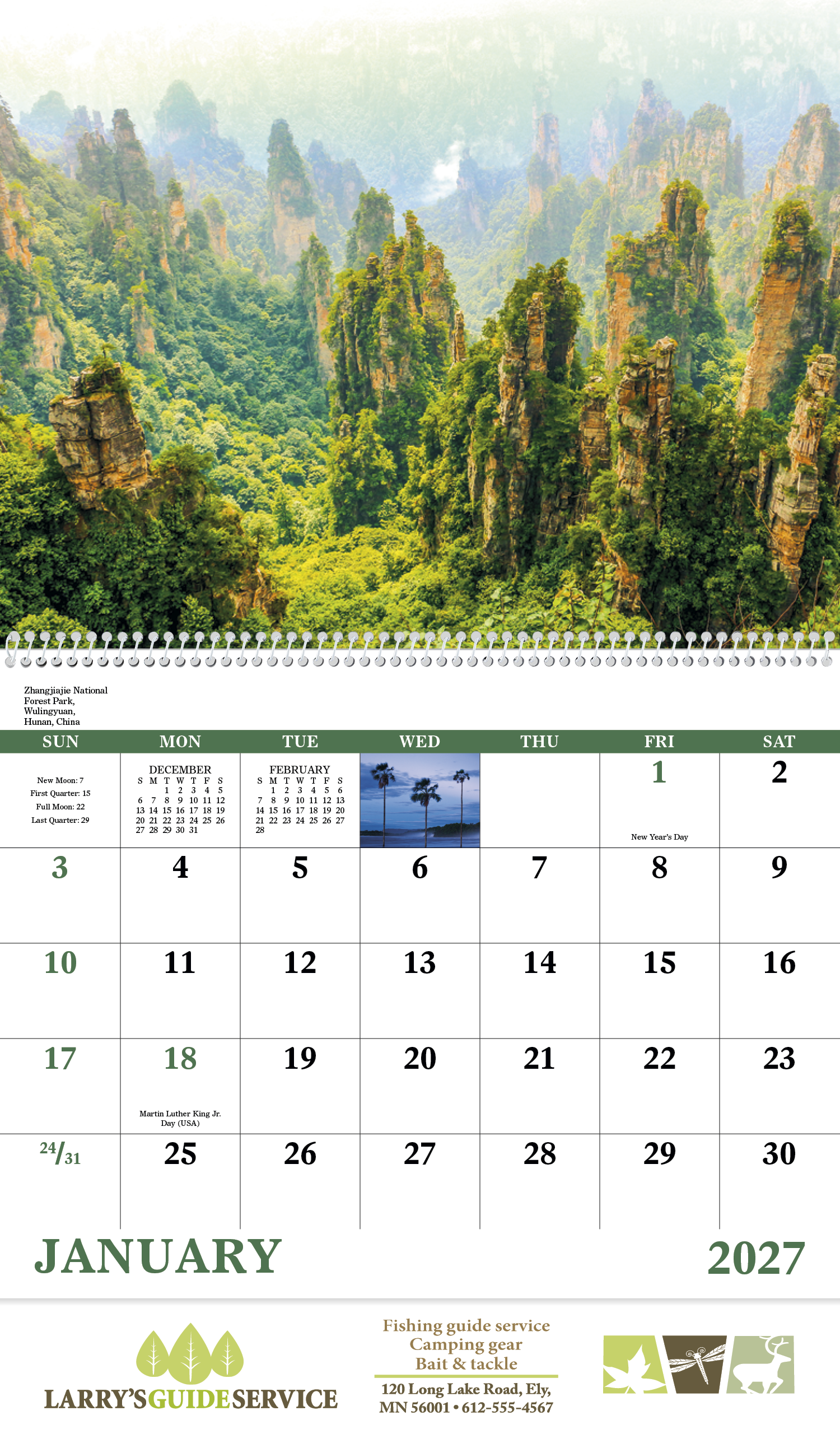 Good Value™ Glorious Getaways - Spiral Calendar 24