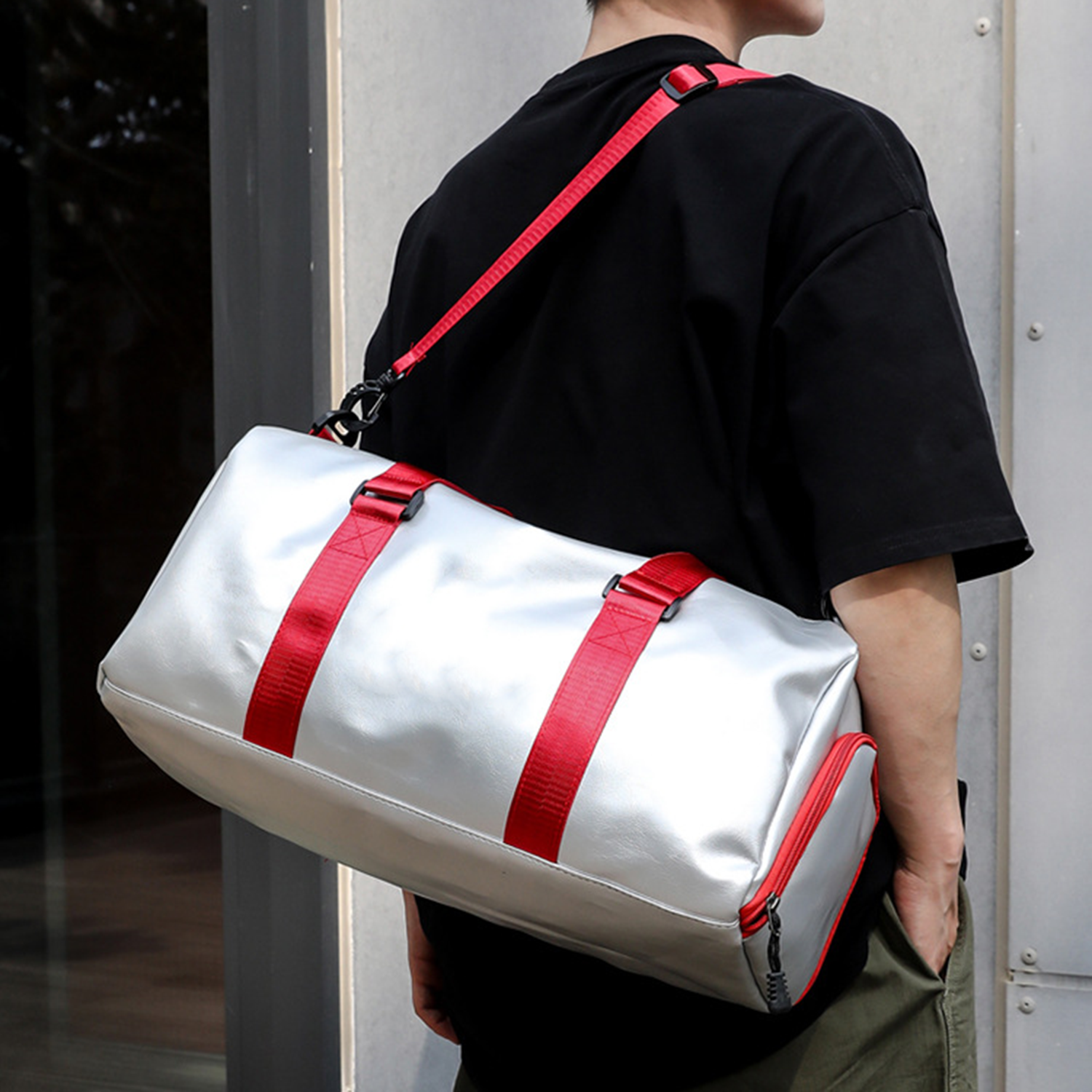 Pu Leather Gym Bag 6