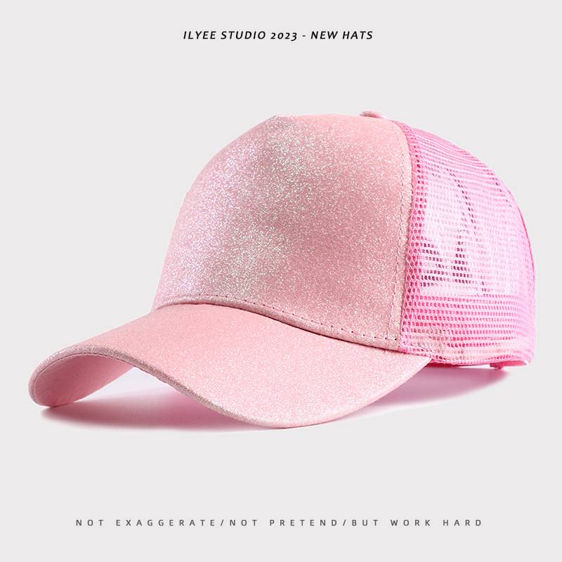 Summer Fashion Sequin Mesh Baseball Cap 2