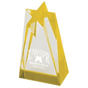 Sculpted Star Acrylic Award (3 1/2"x6") 2