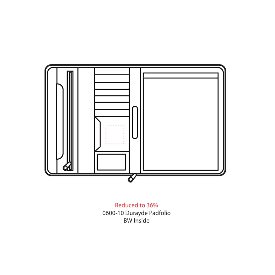 FSC® Mix Executive DuraHyde Zippered Padfolio 4