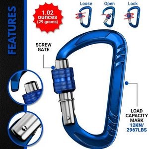 Multifunctional Top-grade Aerospace Aluminum Carabiner Clip 15