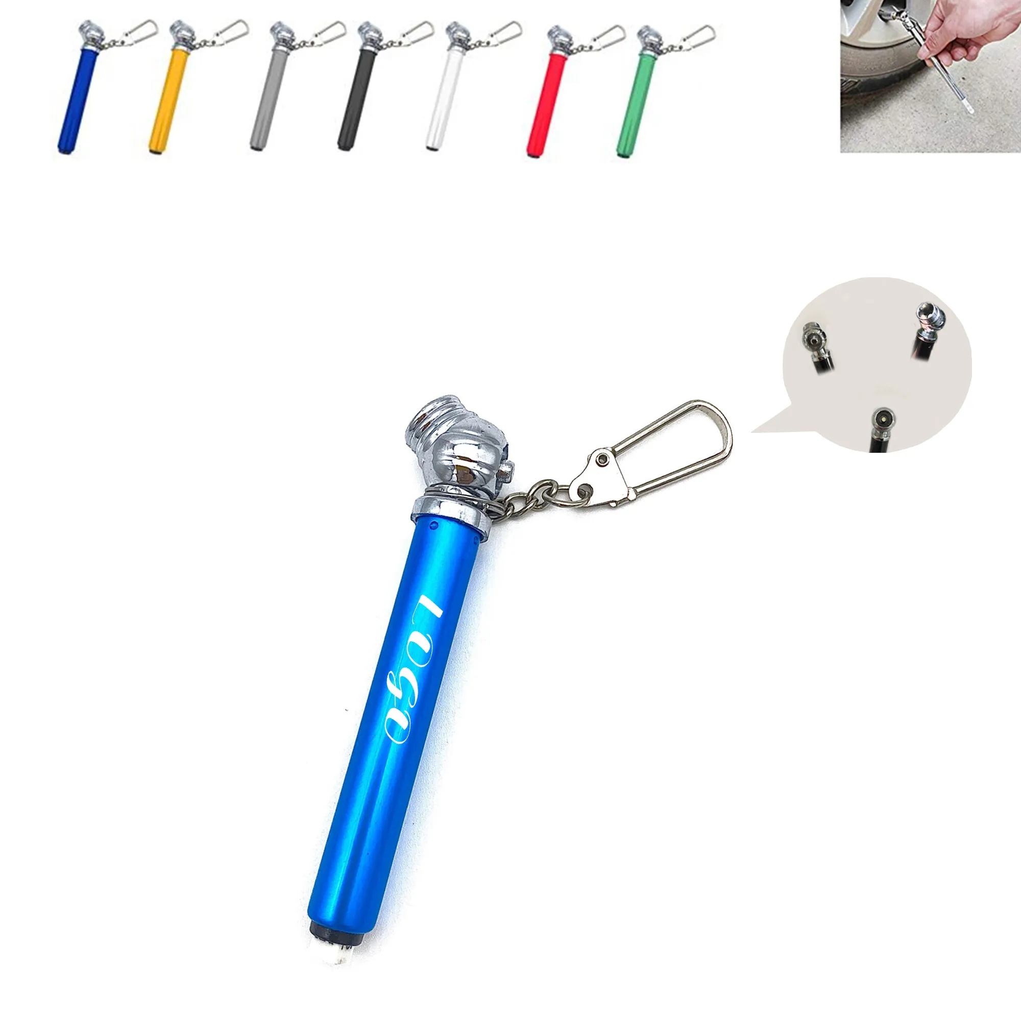 Portable Mini Tire Gauge W/ Key Chain 2