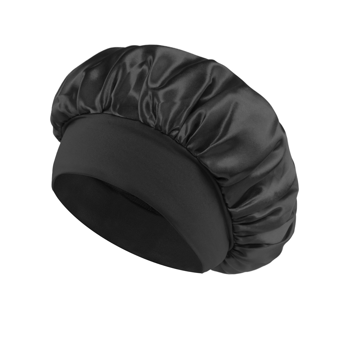 Silk Satin Sleep Hair Bonnet w/ Wide Edge for Women 19