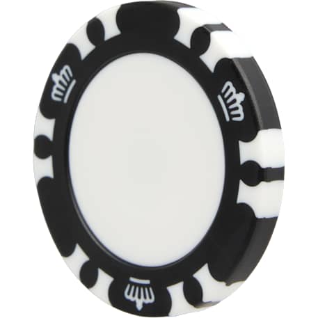 Recycled Poker Chip w/ Metal Ballmarker 38