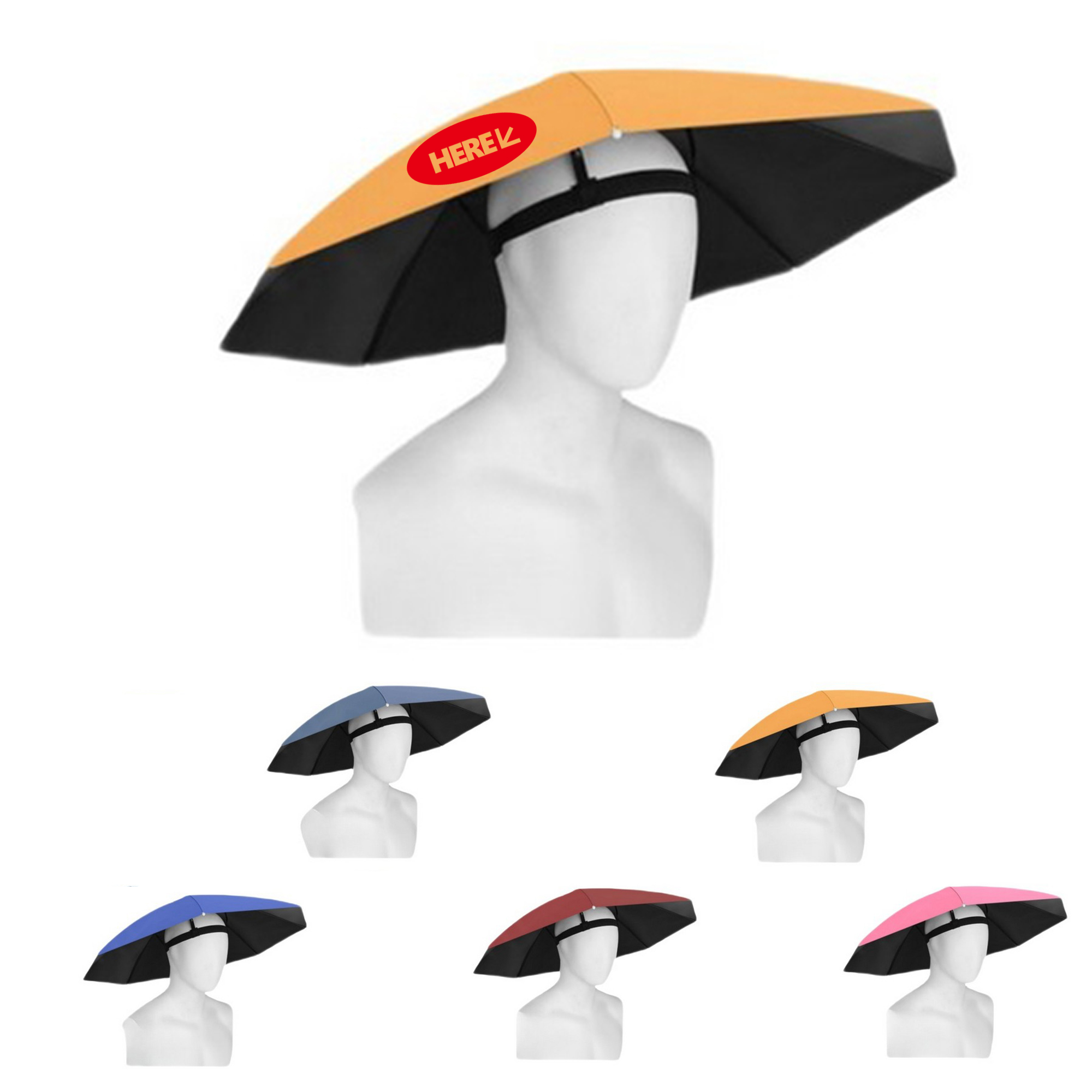Water Proof Fishing Umbrella Hat 2