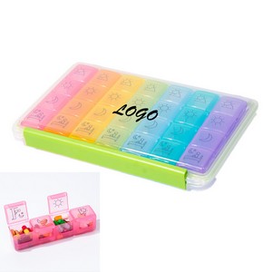 14 Compartment Weekly Pill Box 11