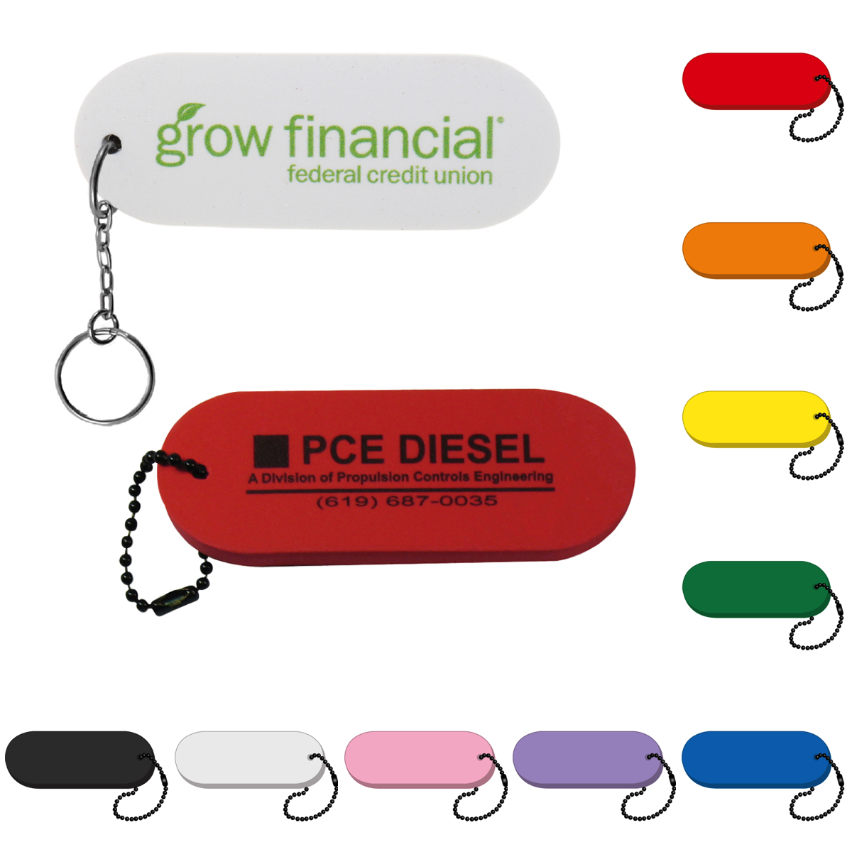 Oval - Large Key Tag 17