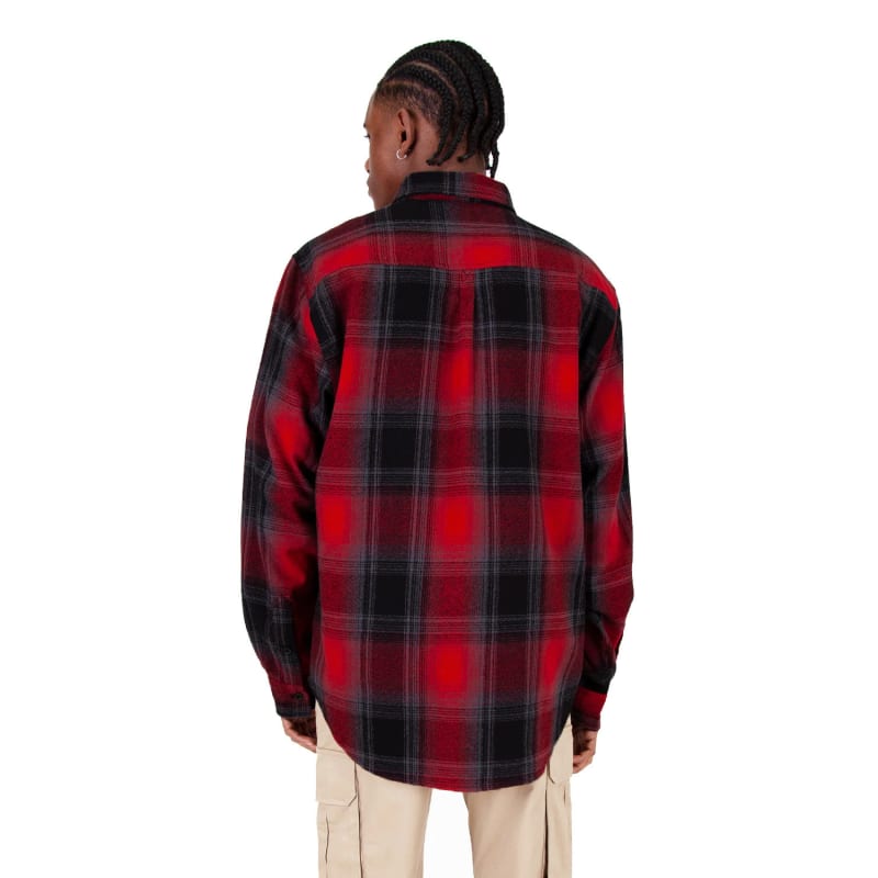 Shaka Wear Men's Plaid Flannel Overshirt 24