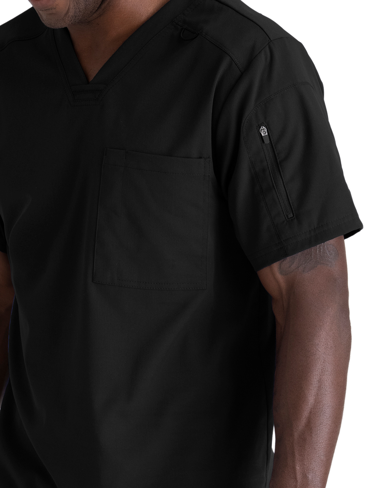 Grey's Anatomy Spandex Stretch - Men's Two-Pocket V-Neck Murphy Scrub Top 7