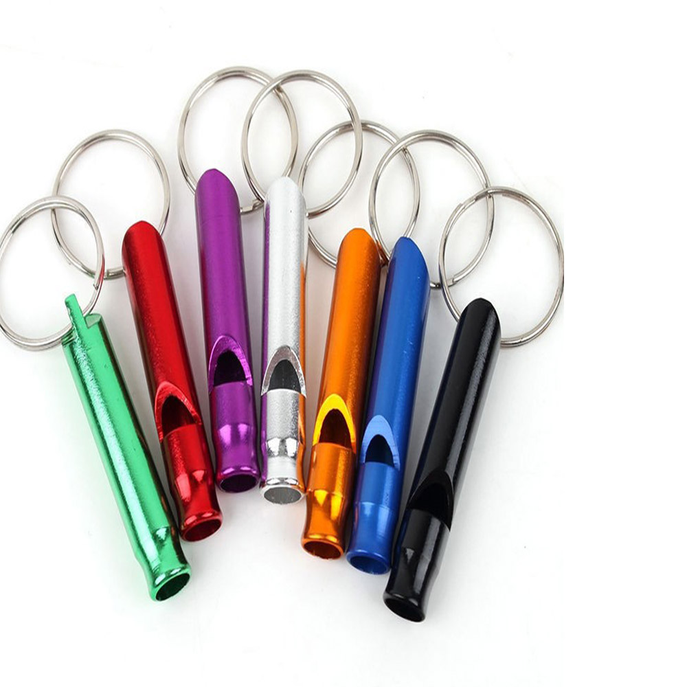 Aluminum Survival Whistle Key Chain 1