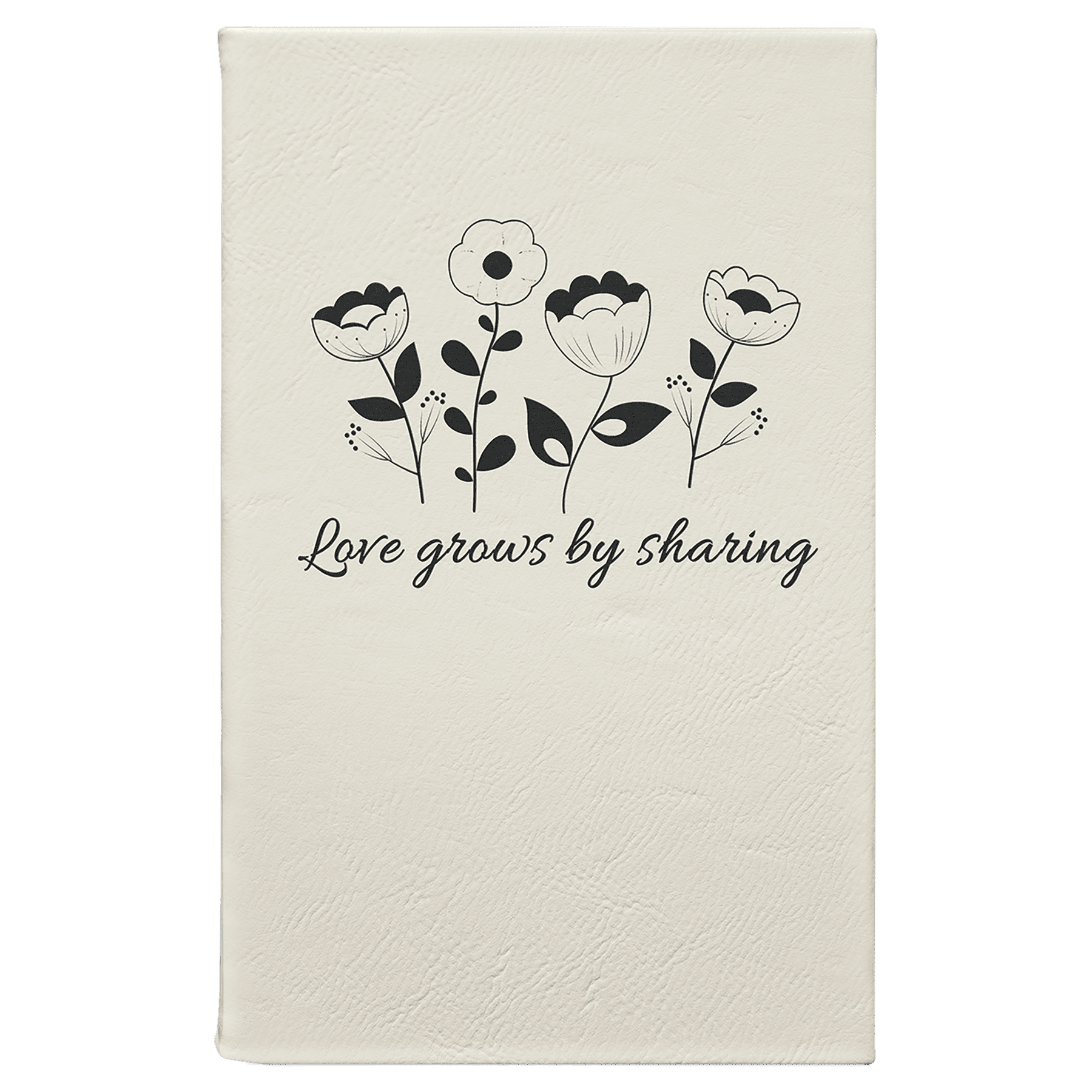5.25" X 8.25" Laserable Leatherette Journal With Lined Notepad 4
