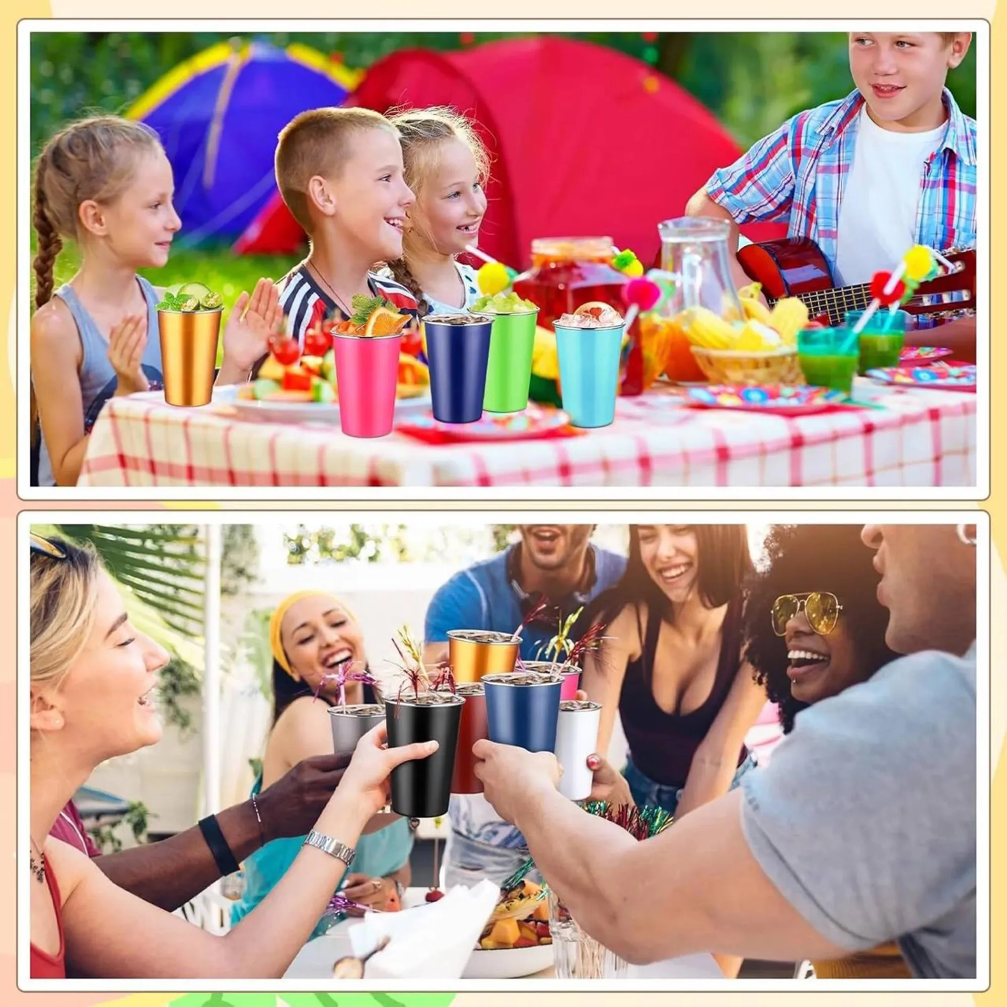 Stackable Stainless Steel Drinking Cups 7