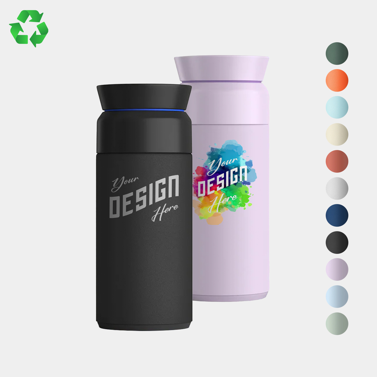 12 oz Ocean Bottle® Recycled Stainless Steel Vacuum Insulated Brew Flask 2