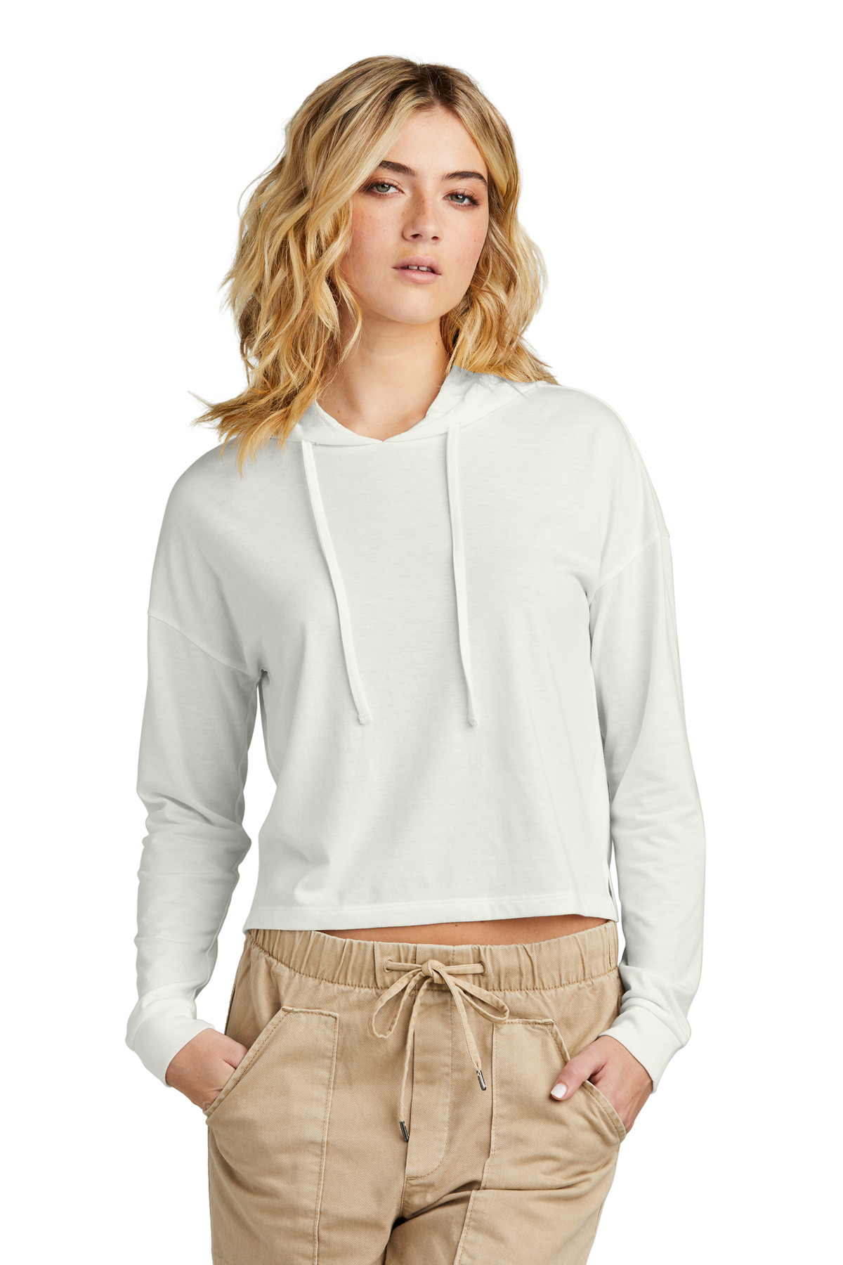 District Women's Perfect Tri Midi Long Sleeve Hoodie DT1390L 30