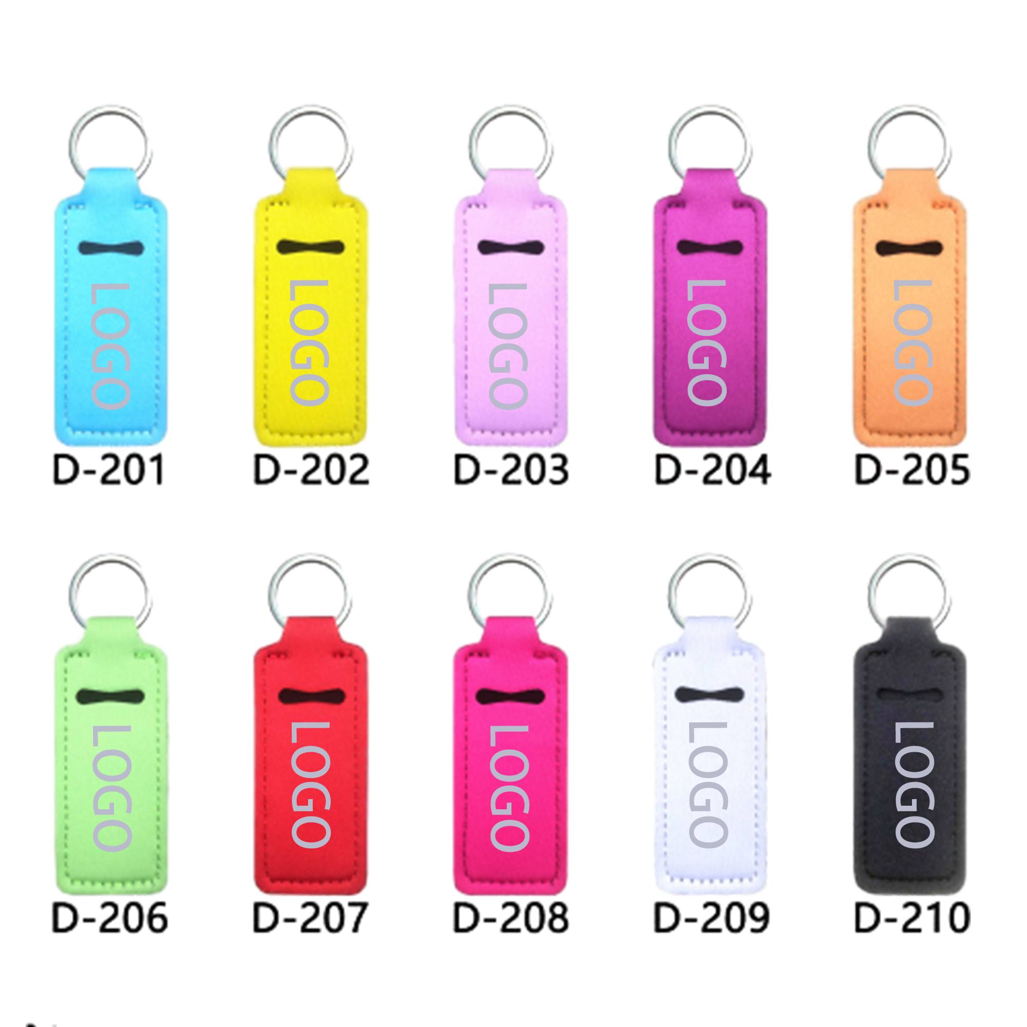 Square Portable Lipstick Case Keychain 1